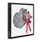 Stupell Industries Chic Bow on Disco Hat Floating Frame Design by Amanda Greenwood